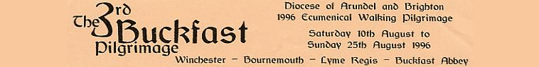 The 3rd Buckfast Pilgrimage 1996